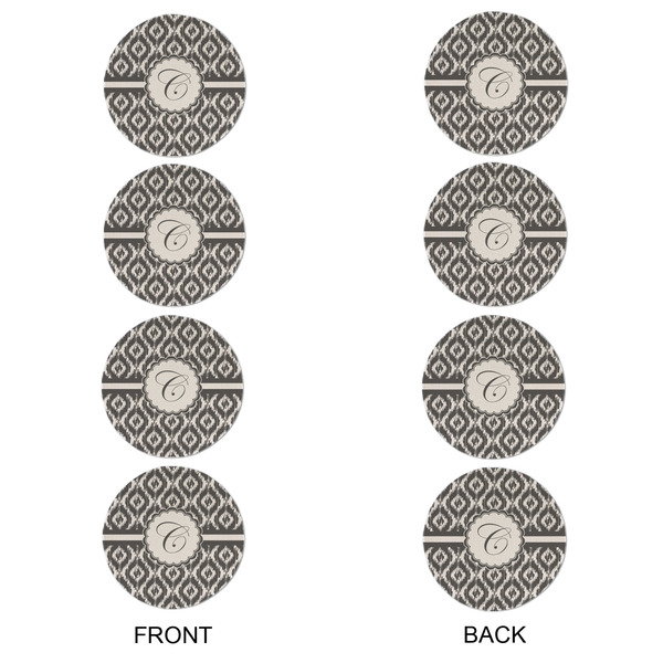 Ikat Round Linen Placemats - APPROVAL Set of 4 (double sided)