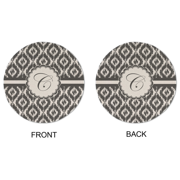 Ikat Round Linen Placemats - APPROVAL (double sided)
