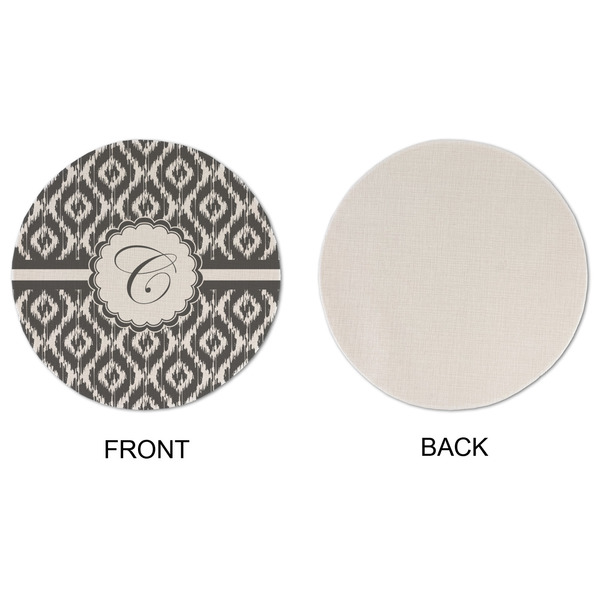 Ikat Round Linen Placemats - APPROVAL (single sided)