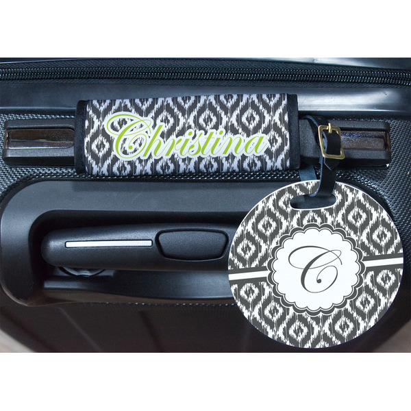 Ikat Round Luggage Tag & Handle Wrap - In Context