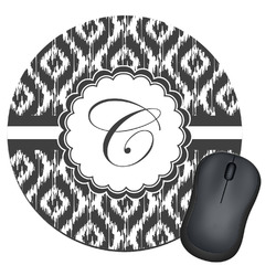 Ikat Round Mouse Pad (Personalized)