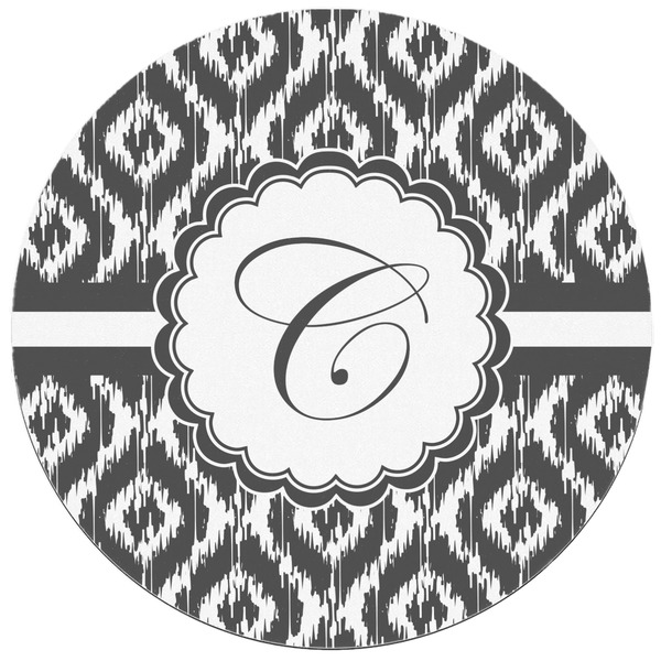 Ikat Round Mousepad - APPROVAL