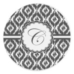 Ikat Round Stone Trivet (Personalized)