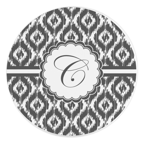 Custom Ikat Round Stone Trivet (Personalized)