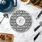 Ikat Round Stone Trivet - In Context View