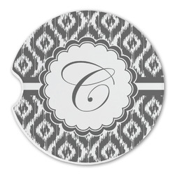 Ikat Sandstone Car Coaster - Single (Personalized)