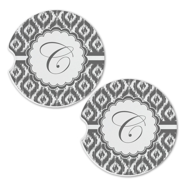 Ikat Sandstone Car Coasters - Set of 2