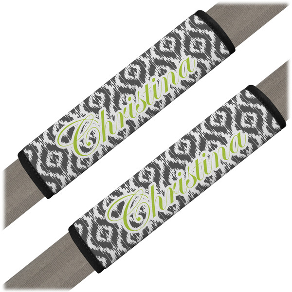 Custom Ikat Seat Belt Covers (Set of 2) (Personalized)