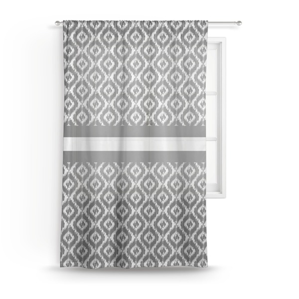 Custom Ikat Sheer Curtain - 50"x84"