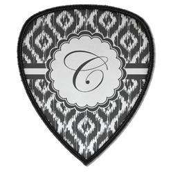 Ikat Iron on Shield Patch A w/ Initial