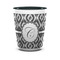 Ikat Ceramic Shot Glass - 1.5 oz - Two Tone - Set of 4 (Personalized)