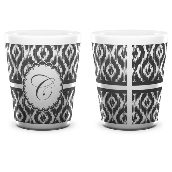Ikat Shot Glass - White - APPROVAL