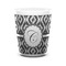 Ikat Ceramic Shot Glass - 1.5 oz - White - Set of 4 (Personalized)