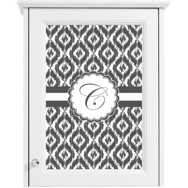 Ikat Single White Cabinet Decal