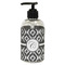 Ikat Plastic Soap / Lotion Dispenser (8 oz - Small - Black) (Personalized)