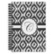 Ikat Spiral Notebook - 7x10 w/ Initial