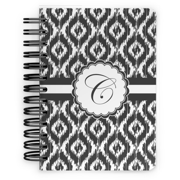 Custom Ikat Spiral Notebook - 5x7 w/ Initial