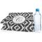 Ikat Sports Towel Folded with Water Bottle
