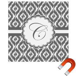Ikat Square Car Magnet - 6" (Personalized)