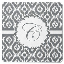 Ikat Square Rubber Backed Coaster (Personalized)