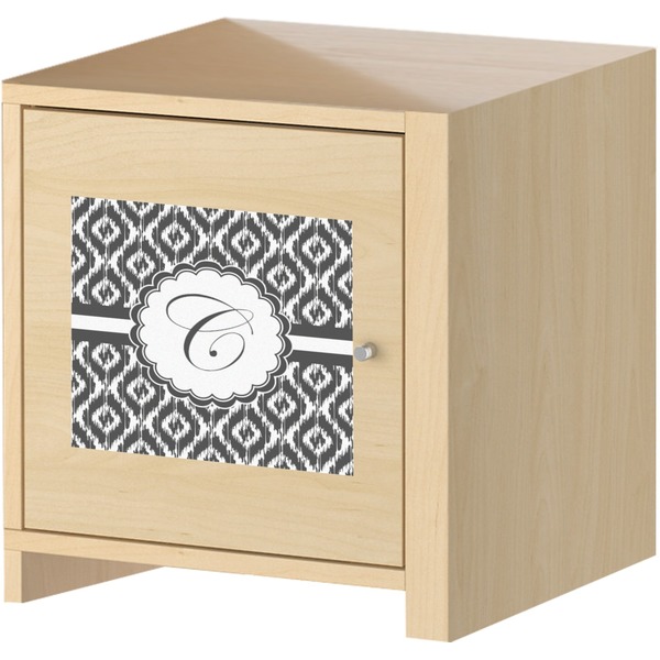 Ikat Square Wall Decal on Wooden Cabinet