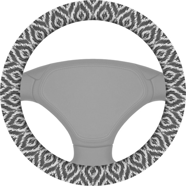 Custom Ikat Steering Wheel Cover