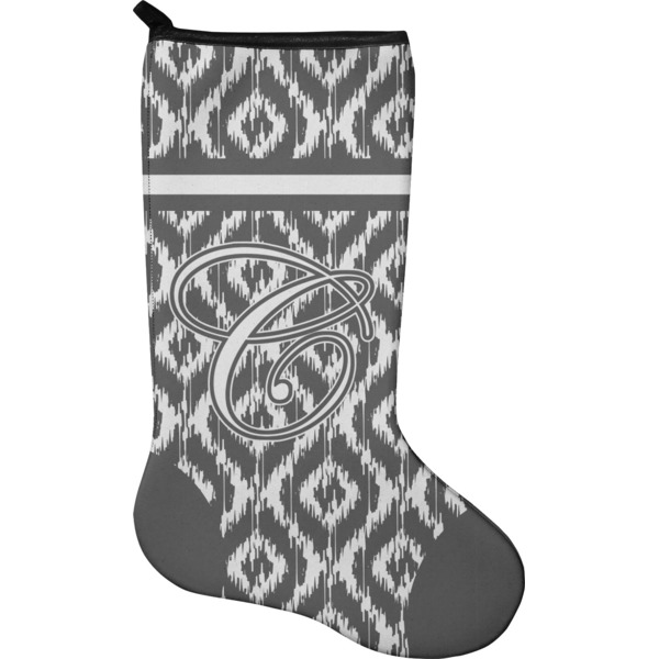 Custom Ikat Holiday Stocking - Neoprene (Personalized)
