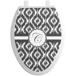 Ikat Toilet Seat Decal - Elongated (Personalized)