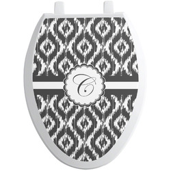 Ikat Toilet Seat Decal - Elongated (Personalized)
