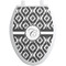 Ikat Toilet Seat Decal (Personalized)