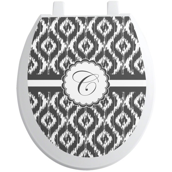 Custom Ikat Toilet Seat Decal (Personalized)