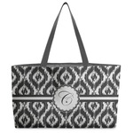 Ikat Beach Totes Bag - w/ Black Handles (Personalized)