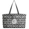 Ikat Tote w/Black Handles - Front View