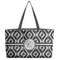 Ikat Beach Totes Bag - w/ Black Handles (Personalized)