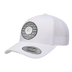 Ikat Trucker Hat - White (Personalized)