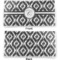 Ikat Vinyl Check Book Cover - Front and Back