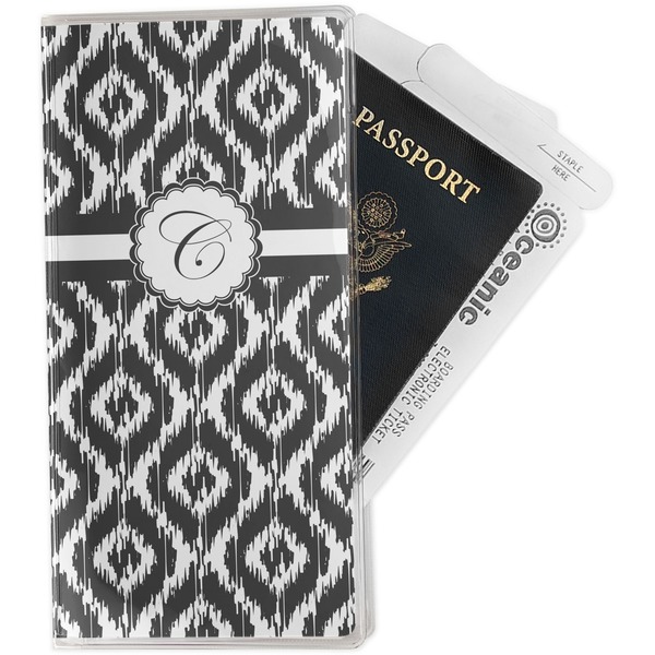 Custom Ikat Travel Document Holder