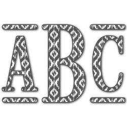 Ikat Monogram Decal - Small (Personalized)