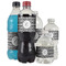 Ikat Water Bottle Label - Multiple Bottle Sizes