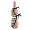 Ikat Wine Bottle Apron - DETAIL WITH CLIP ON NECK