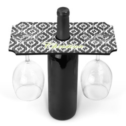 Ikat Wine Bottle & Glass Holder (Personalized)