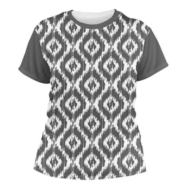 Custom Ikat Women's Crew T-Shirt - Large
