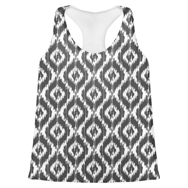 Custom Ikat Womens Racerback Tank Top - Large
