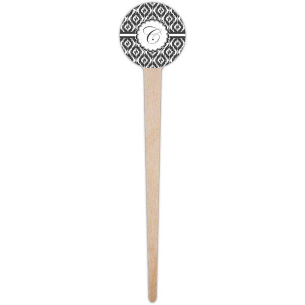 Ikat Wooden 4" Food Pick - Round - Single Pick