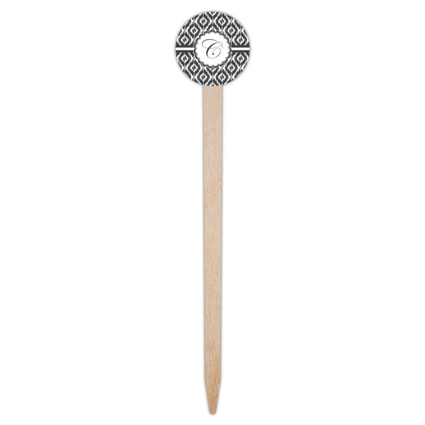 Ikat Wooden 6" Food Pick - Round - Single Pick