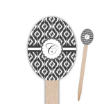 Ikat Oval Wooden Food Picks (Personalized)