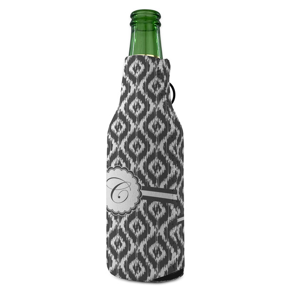 Ikat Zipper Bottle Cooler - ANGLE (bottle)