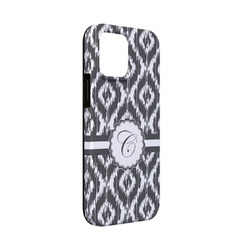 Ikat iPhone Case - Rubber Lined - iPhone 13 Mini (Personalized)