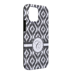 Ikat iPhone Case - Rubber Lined - iPhone 13 Pro Max (Personalized)