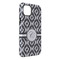 Ikat iPhone Case - Rubber Lined - iPhone 14 Plus (Personalized)